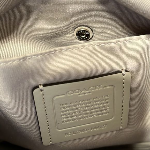 Coach F49127 Elle Hobo in Pebble Leather with Stardust Crystal Rivet - Picture 10 of 11